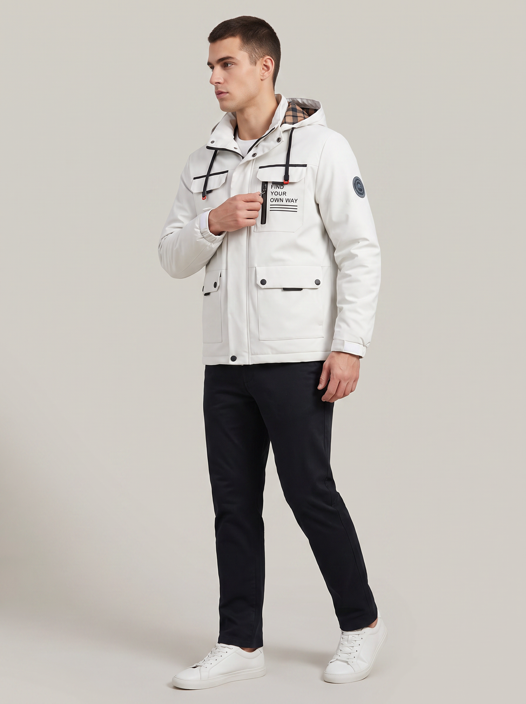 Rigby | Heren Winddicht Multi-Pocket Capuchon Jas