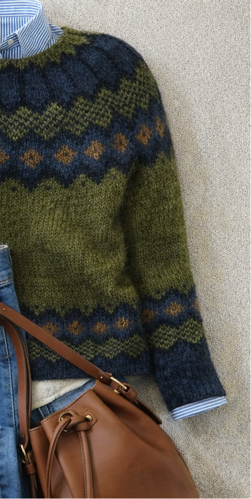 Detailfoto mouw en manchet van Liselotte trui
