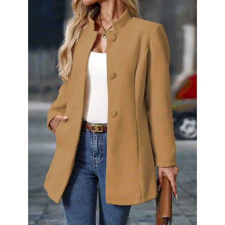 Sofie jas in camel kleurvariant